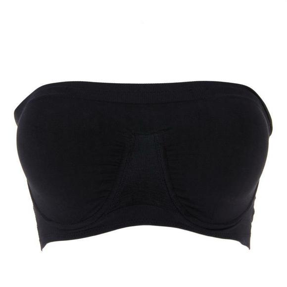 Rhonda Shear Women's Underwire Bra with Removable Pads Black 1X Plus Size - Picture 1 of 3